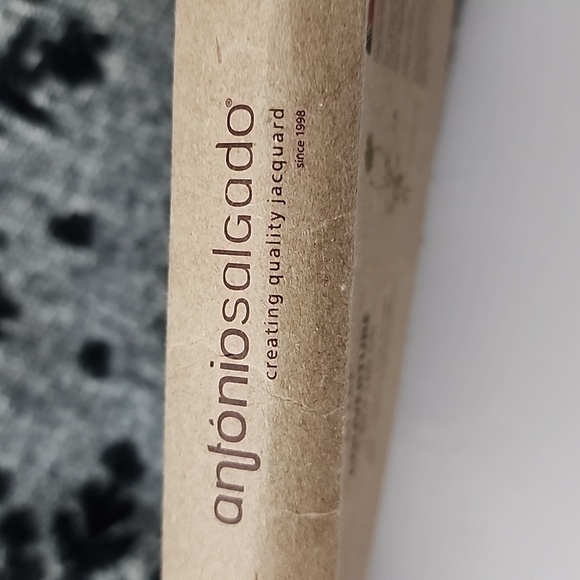 Antonio Salgado  Throw Blanket Grey Black Knit Cotton Blend 50" X 63" Snowflakes - Picture 10 of 12